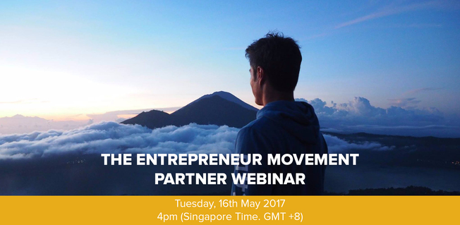 Desktop entrepreneur movement parter webinar