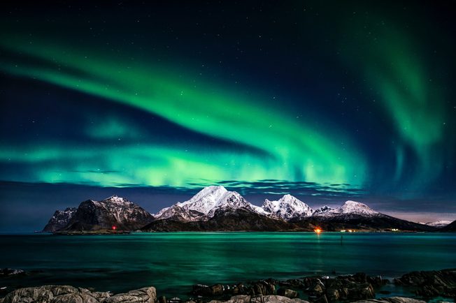 Desktop northern lights