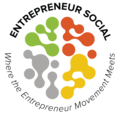 Thumb entrepreneur social logo round