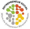 Thumb entrepreneur social logo round