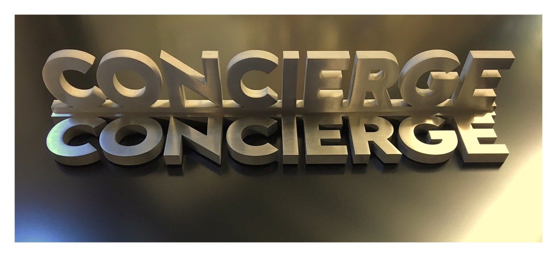 Concierge sign
