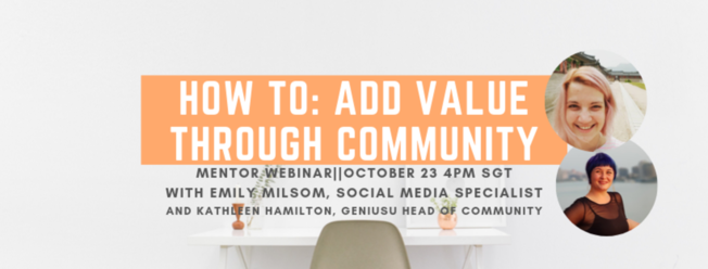 Desktop desktop how to  add value through community